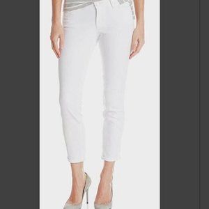 Jessica Simpson White Forever Rolled Skinny Jeans